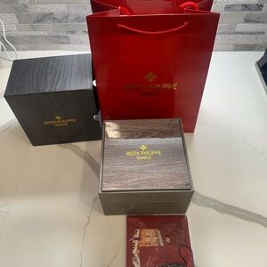 Patek Philippe Gray and Red Watch Box